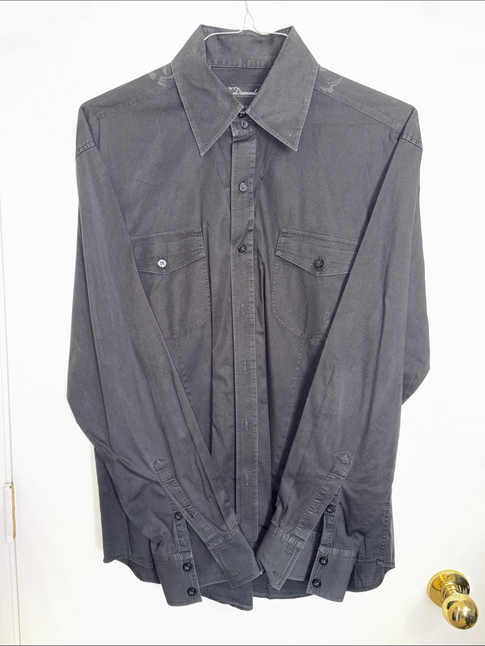 7 Diamonds Charcoal Button-Down Workshirt